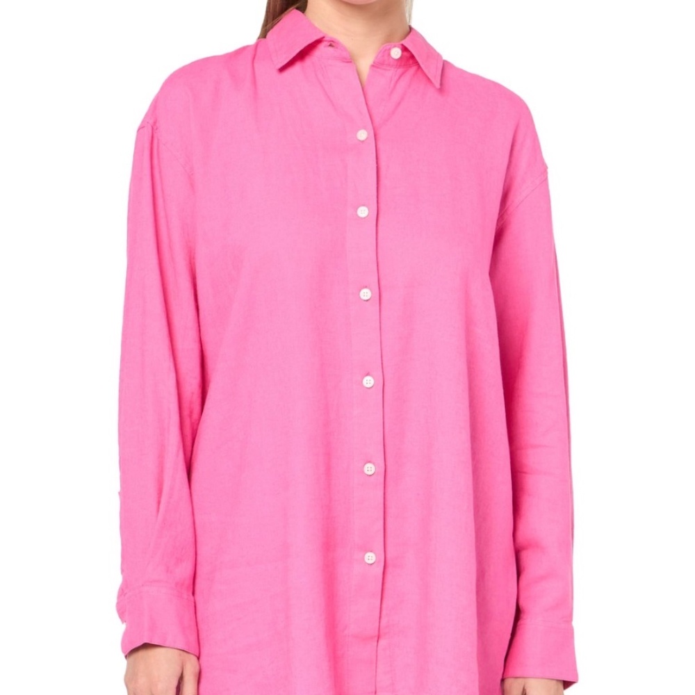 Nautica Jeans Women's Shirt, Sangria Sunset, XL